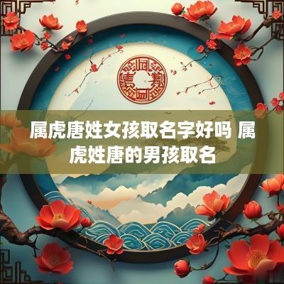 属虎唐姓女孩取名字好吗 属虎姓唐的男孩取名
