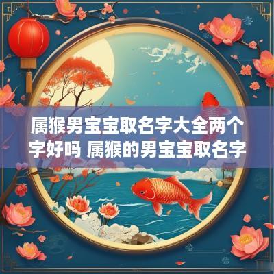 属猴男宝宝取名字大全两个字好吗 属猴的男宝宝取名字用哪些字好