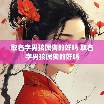 取名字男孩属狗的好吗 取名字男孩属狗的好吗