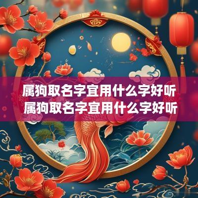 属狗取名字宜用什么字好听 属狗取名字宜用什么字好听女孩