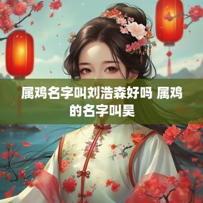 属鸡名字叫刘浩森好吗 属鸡的名字叫昊