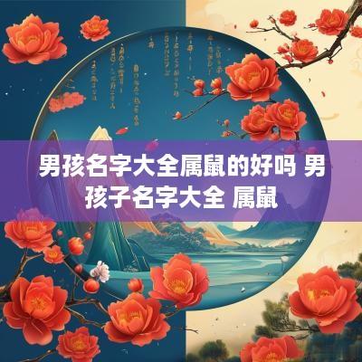 男孩名字大全属鼠的好吗 男孩子名字大全 属鼠
