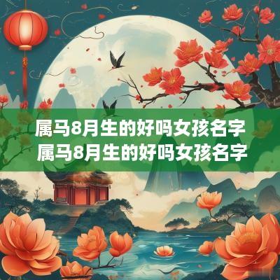 属马8月生的好吗女孩名字 属马8月生的好吗女孩名字叫什么