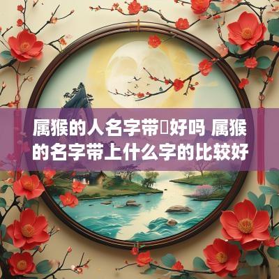 属猴的人名字带箖好吗 属猴的名字带上什么字的比较好