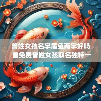 曾姓女孩名字属兔两字好吗 曾免费曾姓女孩取名独特一点