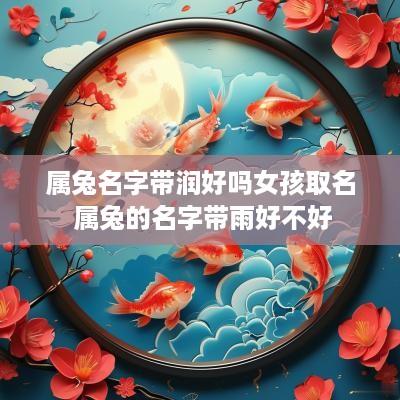属兔名字带润好吗女孩取名 属兔的名字带雨好不好