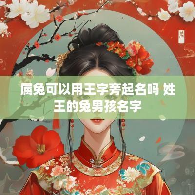 属兔可以用王字旁起名吗 姓王的兔男孩名字