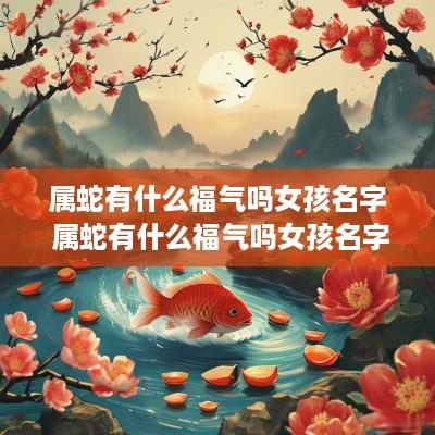 属蛇有什么福气吗女孩名字 属蛇有什么福气吗女孩名字大全
