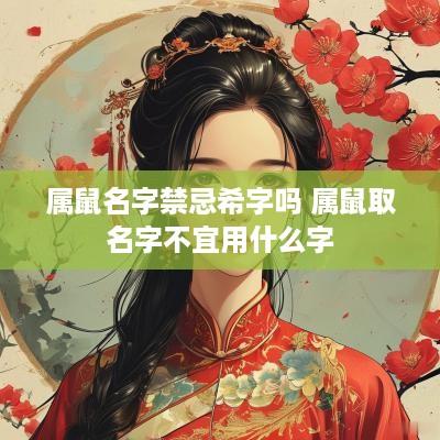 属鼠名字禁忌希字吗 属鼠取名字不宜用什么字