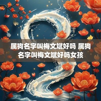 属狗名字叫梅文斌好吗 属狗名字叫梅文斌好吗女孩