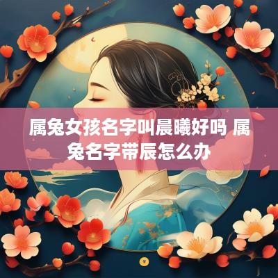 属兔女孩名字叫晨曦好吗 属兔名字带辰怎么办