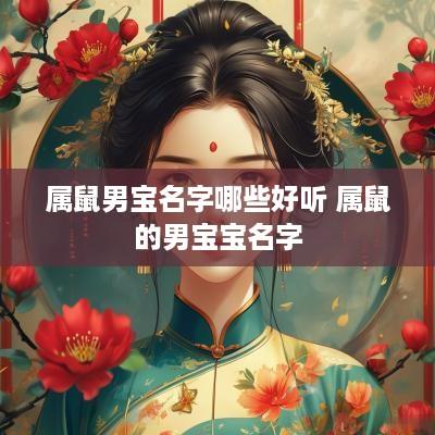 属鼠男宝名字哪些好听 属鼠的男宝宝名字