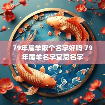 79年属羊取个名字好吗 79年属羊名字宜忌名字