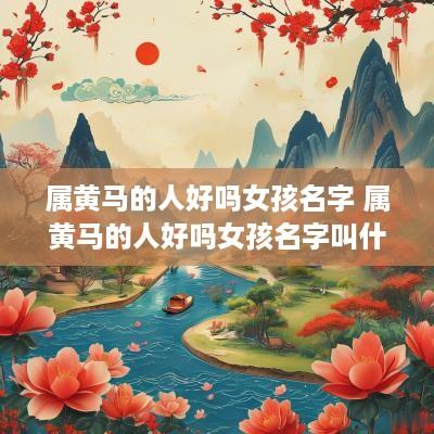 属黄马的人好吗女孩名字 属黄马的人好吗女孩名字叫什么