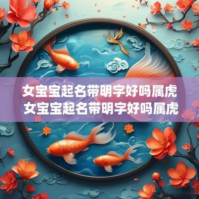 女宝宝起名带明字好吗属虎 女宝宝起名带明字好吗属虎的