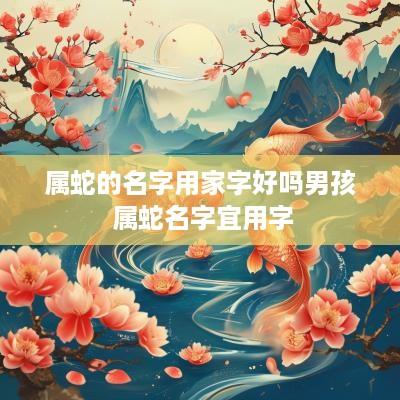 属蛇的名字用家字好吗男孩 属蛇名字宜用字