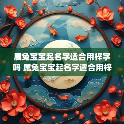 属兔宝宝起名字适合用梓字吗 属兔宝宝起名字适合用梓字吗女孩