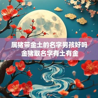 属猪带金土的名字男孩好吗 金猪取名字有土有金
