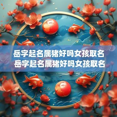 岳字起名属猪好吗女孩取名 岳字起名属猪好吗女孩取名大全