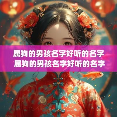 属狗的男孩名字好听的名字 属狗的男孩名字好听的名字有哪些