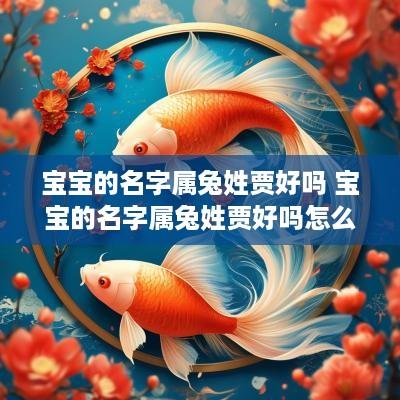 宝宝的名字属兔姓贾好吗 宝宝的名字属兔姓贾好吗怎么取