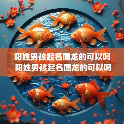 阳姓男孩起名属龙的可以吗 阳姓男孩起名属龙的可以吗怎么起