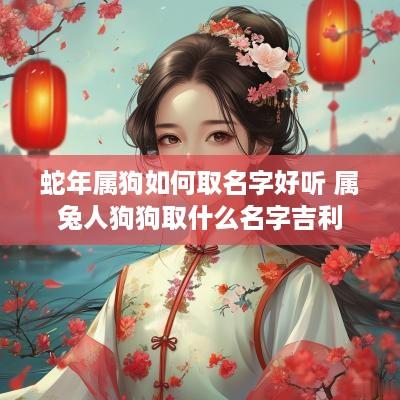蛇年属狗如何取名字好听 属兔人狗狗取什么名字吉利
