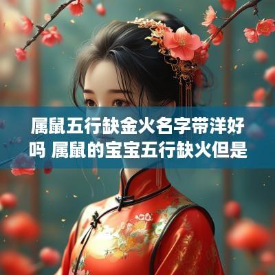 属鼠五行缺金火名字带洋好吗 属鼠的宝宝五行缺火但是又不能取火字旁的名字,怎么办?