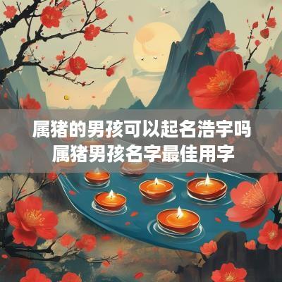 属猪的男孩可以起名浩宇吗 属猪男孩名字最佳用字