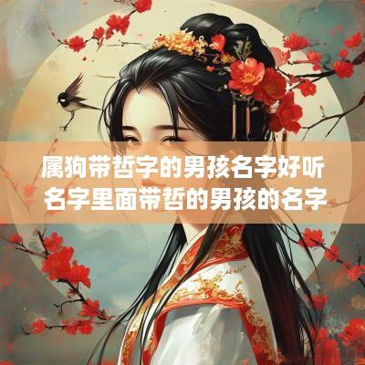 属狗带哲字的男孩名字好听 名字里面带哲的男孩的名字