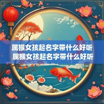属猴女孩起名字带什么好听 属猴女孩起名字带什么好听点