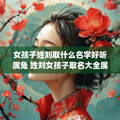 女孩子姓刘取什么名字好听属兔 姓刘女孩子取名大全属兔