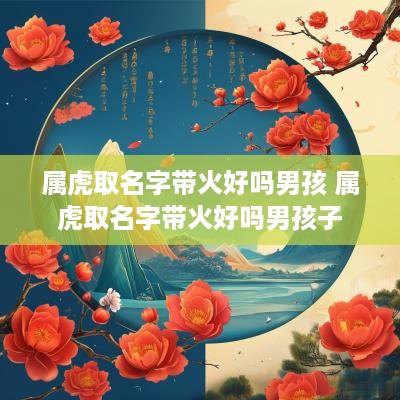 属虎取名字带火好吗男孩 属虎取名字带火好吗男孩子