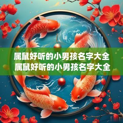 属鼠好听的小男孩名字大全 属鼠好听的小男孩名字大全四个字