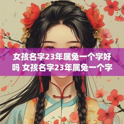 女孩名字23年属兔一个字好吗 女孩名字23年属兔一个字好吗