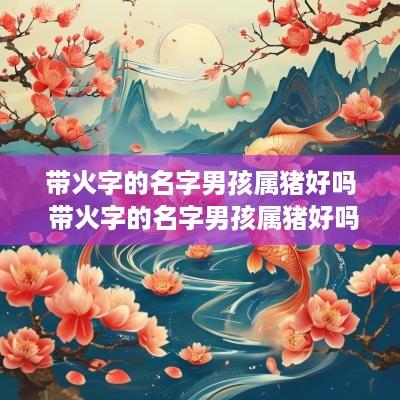 带火字的名字男孩属猪好吗 带火字的名字男孩属猪好吗怎么取