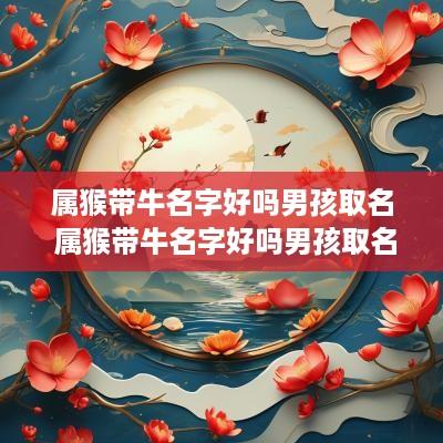 属猴带牛名字好吗男孩取名 属猴带牛名字好吗男孩取名大全