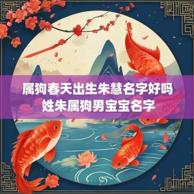属狗春天出生朱慧名字好吗 姓朱属狗男宝宝名字