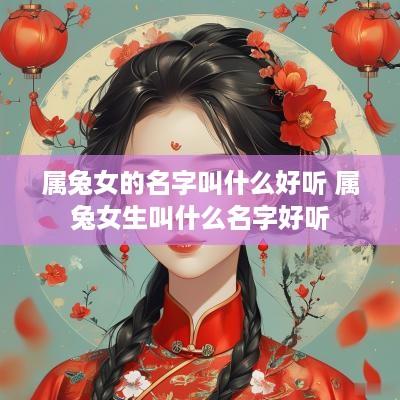 属兔女的名字叫什么好听 属兔女生叫什么名字好听