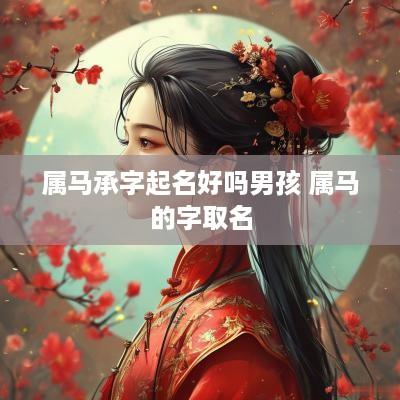 属马承字起名好吗男孩 属马的字取名