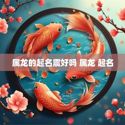 属龙的起名震好吗 属龙 起名