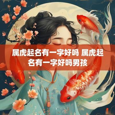 属虎起名有一字好吗 属虎起名有一字好吗男孩