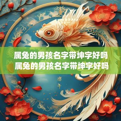 属兔的男孩名字带坤字好吗 属兔的男孩名字带坤字好吗