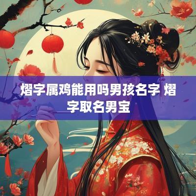熠字属鸡能用吗男孩名字 熠字取名男宝
