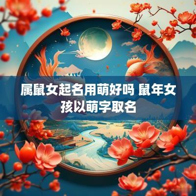 属鼠女起名用萌好吗 蛇年女孩以萌字取名