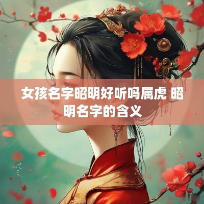 女孩名字昭明好听吗属虎 昭明名字的含义