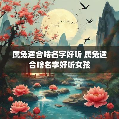 属兔适合啥名字好听 属兔适合啥名字好听女孩