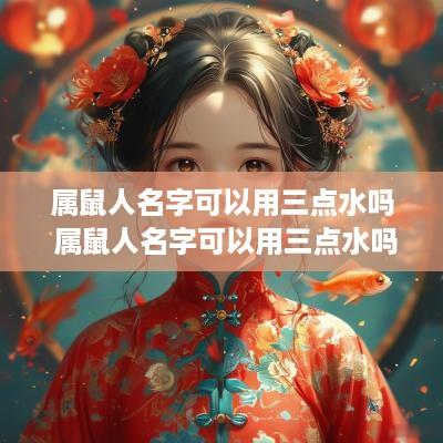 属鼠人名字可以用三点水吗 属鼠人名字可以用三点水吗怎么取