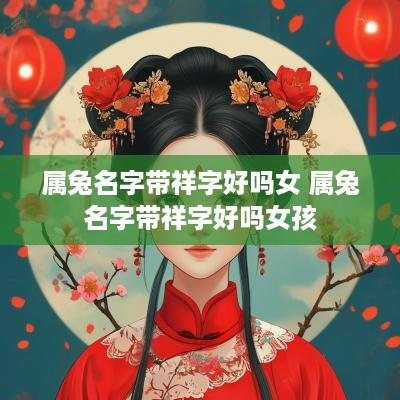 属兔名字带祥字好吗女 属兔名字带祥字好吗女孩