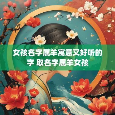 女孩名字属羊寓意又好听的字 取名字属羊女孩